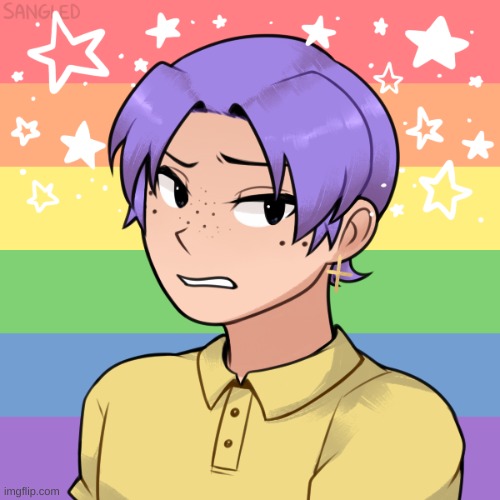 If Denki and Shinsou had a kid | image tagged in denki,shinsou,anime,oh wow are you actually reading these tags,picrew | made w/ Imgflip meme maker