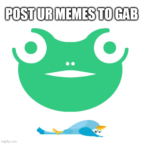 Gab vs Twitter | POST UR MEMES TO GAB | image tagged in gab vs twitter | made w/ Imgflip meme maker