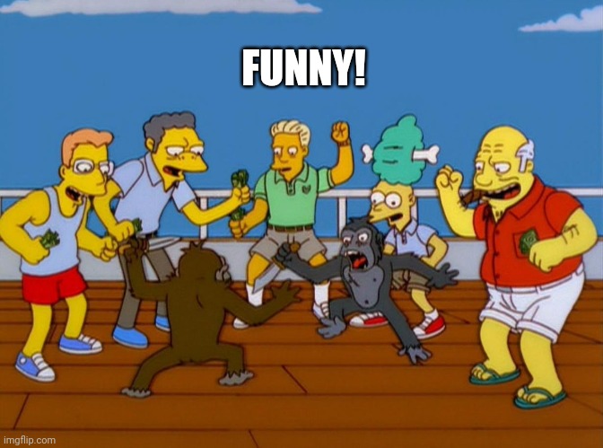 Simpsons Monkey Fight | FUNNY! | image tagged in simpsons monkey fight | made w/ Imgflip meme maker
