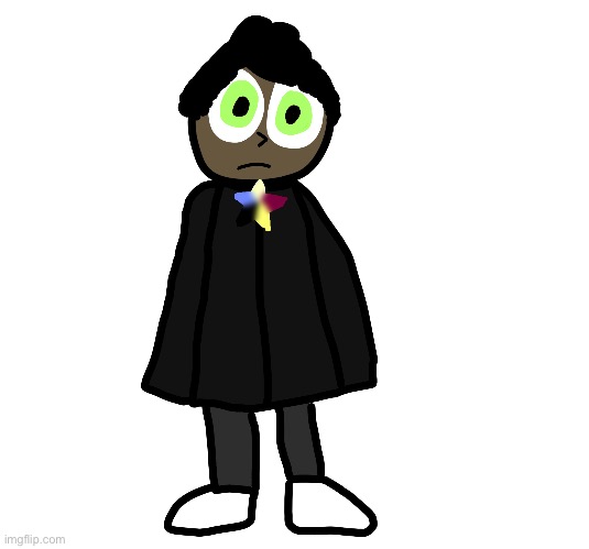 Pitch but without his mask and hood on | image tagged in he is a walking target | made w/ Imgflip meme maker