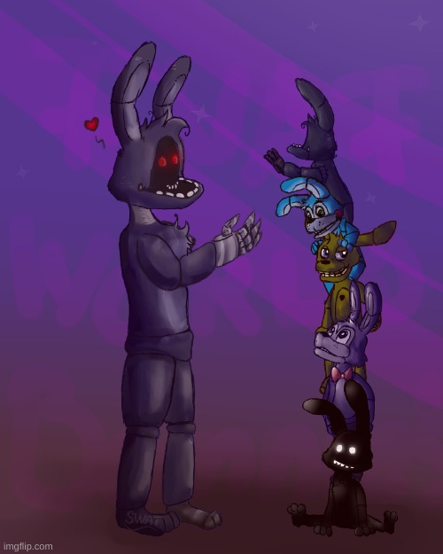 AAWWWWWWWEEEE!! | image tagged in fnaf world,bunny,aww | made w/ Imgflip meme maker