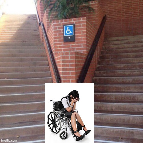 Handicap Facepalm | image tagged in fail,you had one job | made w/ Imgflip meme maker