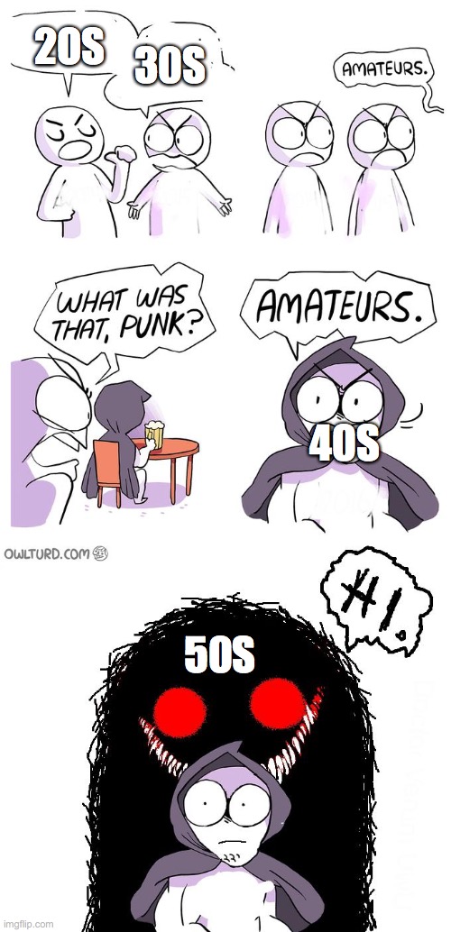 Amateurs 3.0 | 2OS 50S 30S 40S | image tagged in amateurs 3 0 | made w/ Imgflip meme maker