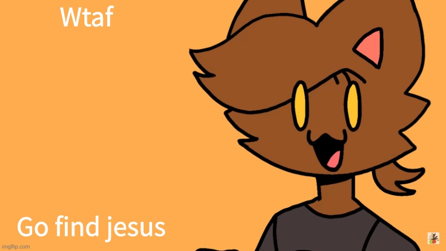 Kat Temmuu | Wtaf Go find jesus | image tagged in kat temmuu | made w/ Imgflip meme maker