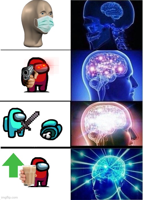 Free images be like combos | image tagged in memes,expanding brain | made w/ Imgflip meme maker