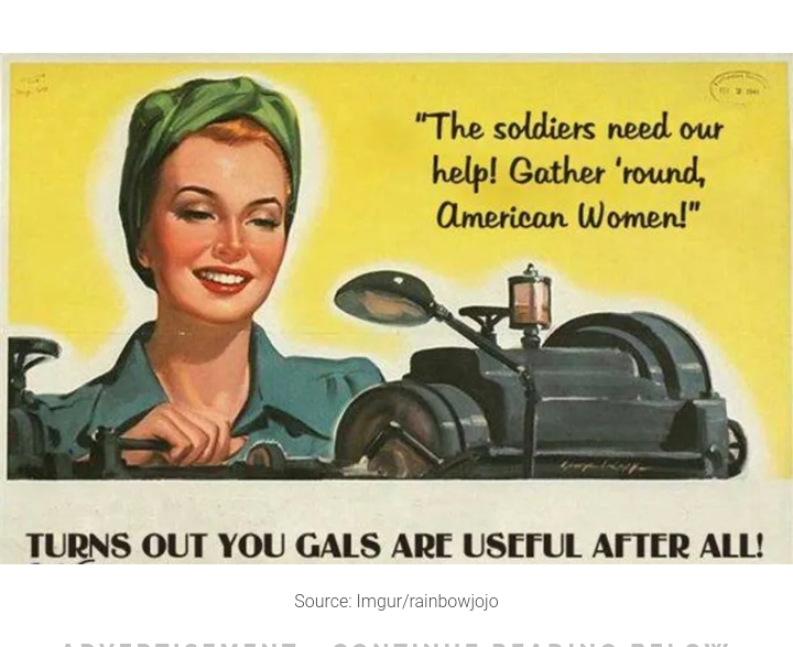 High Quality War Ad for Women Blank Meme Template