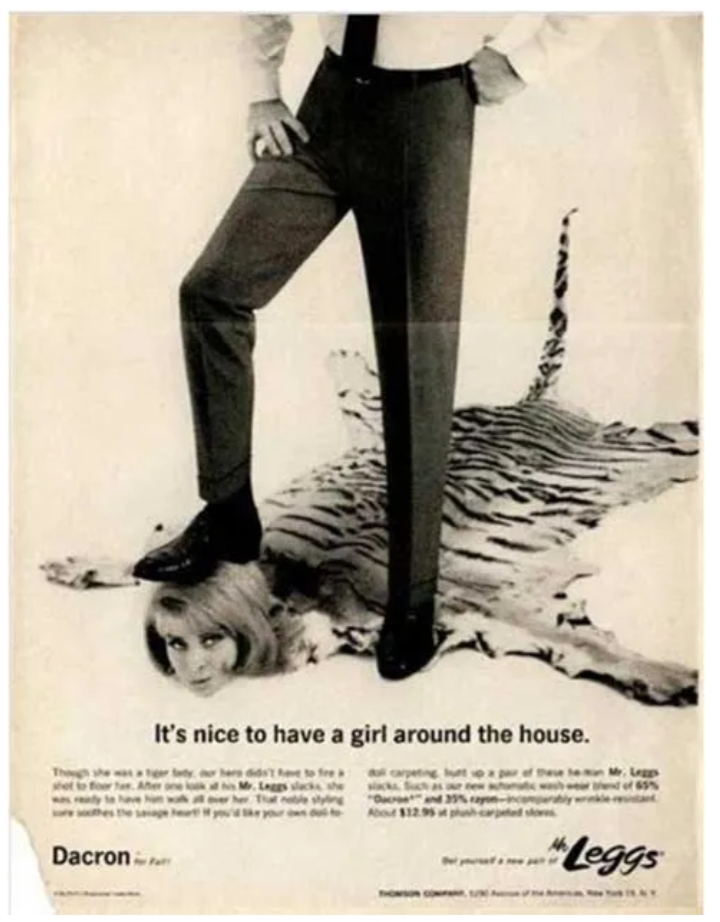 Girl around the house Leggs Ad Blank Meme Template