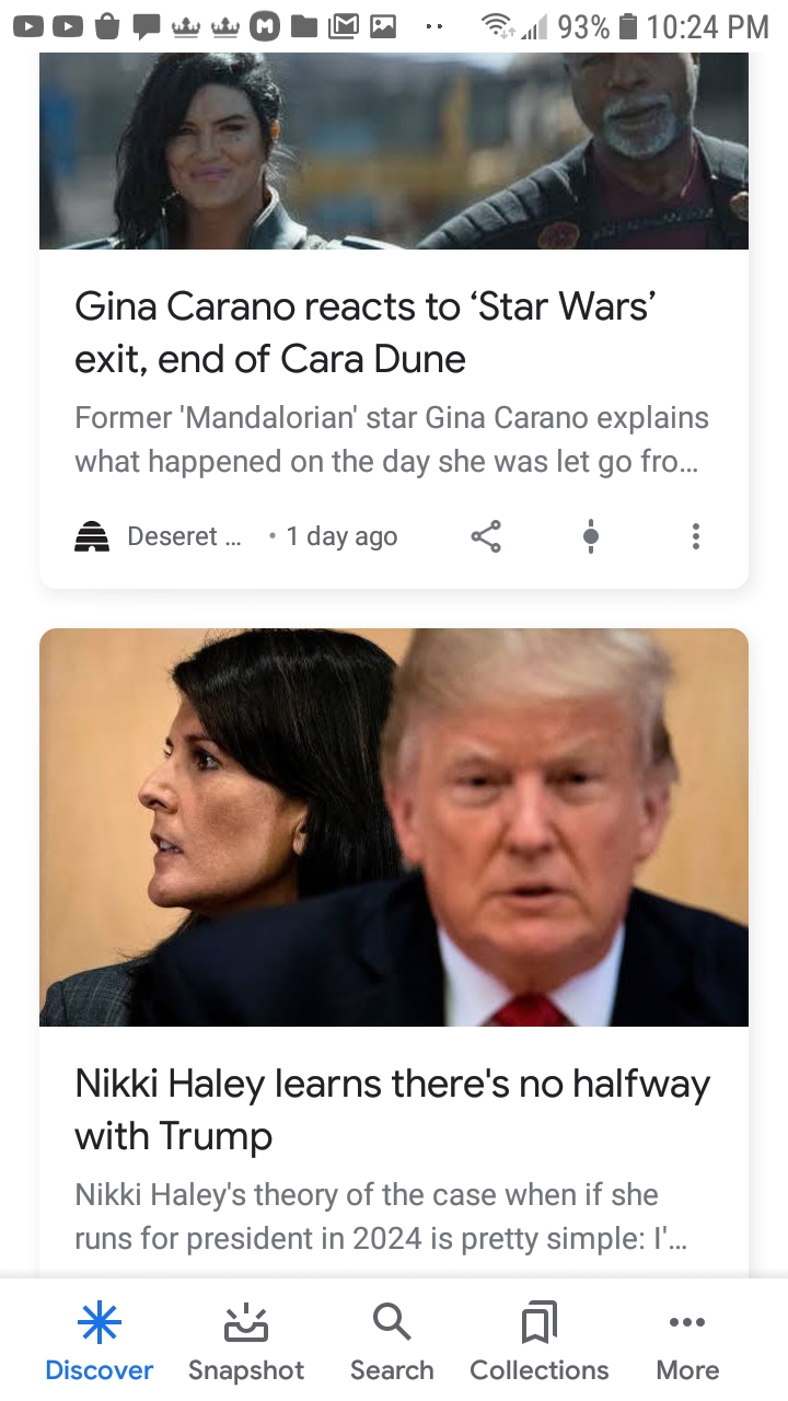 News Duo: Cara Dune Nikki Haley Blank Meme Template