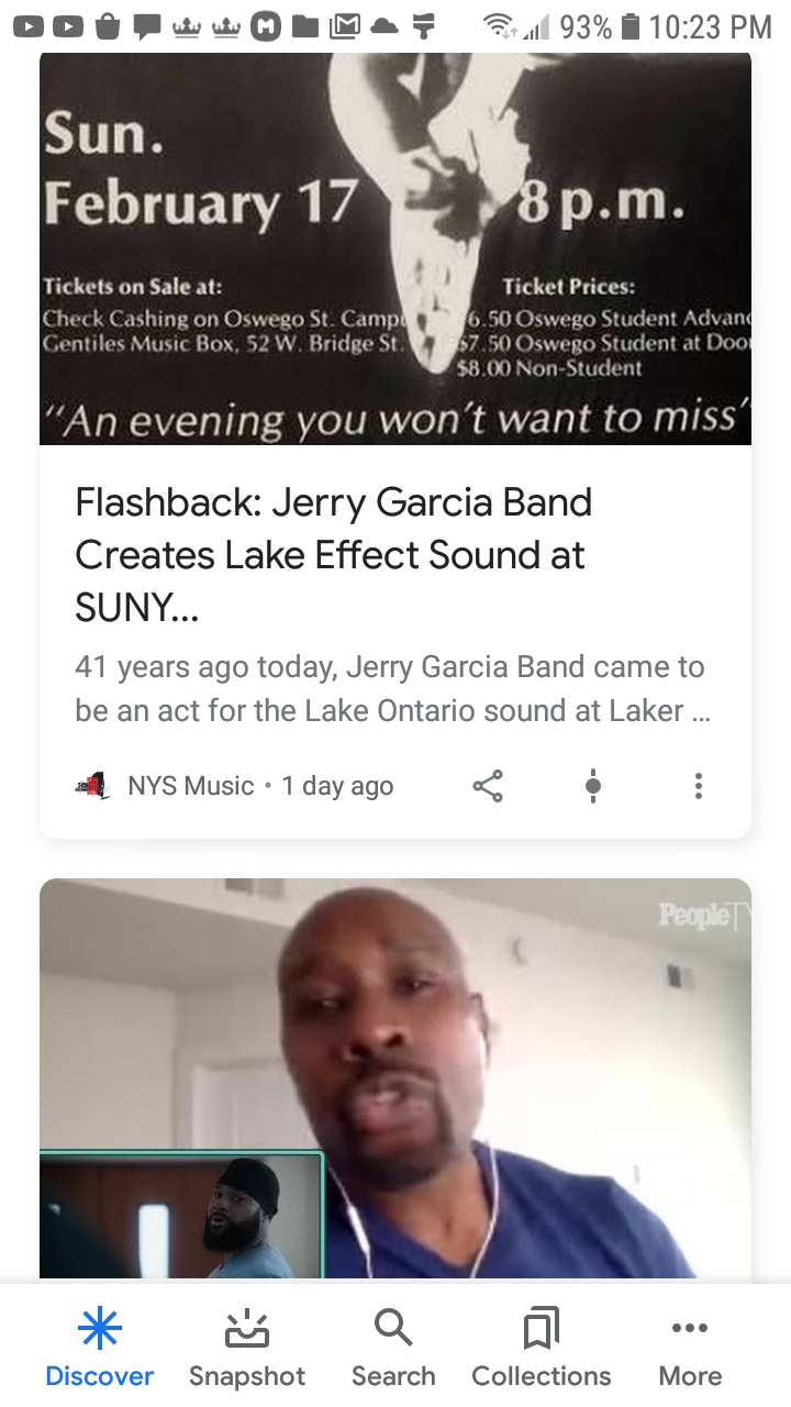 Top News: Jerry Garcia 41 years ago Blank Meme Template