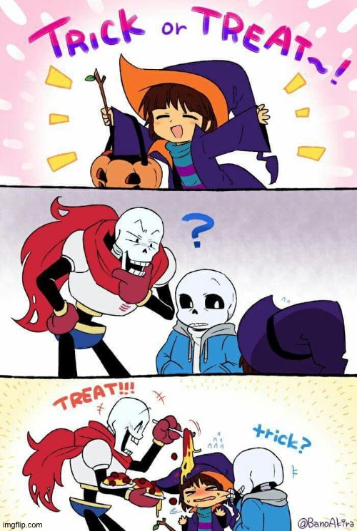s p a g h e t t | image tagged in spaghetti,undertale,sans undertale,papyrus undertale,halloween,trick or treat | made w/ Imgflip meme maker