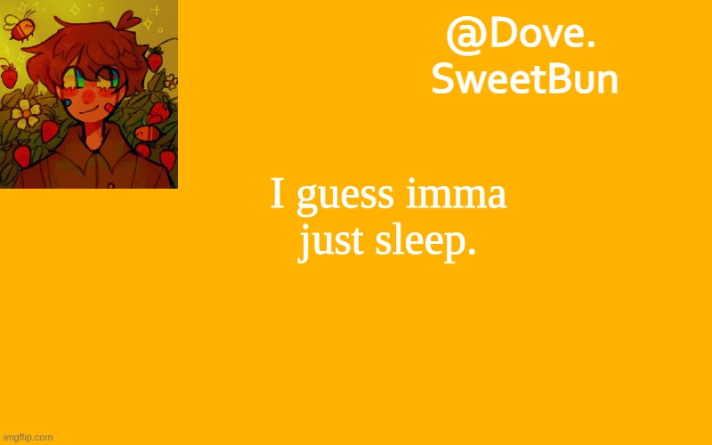 byee | I guess imma just sleep. | image tagged in another template | made w/ Imgflip meme maker