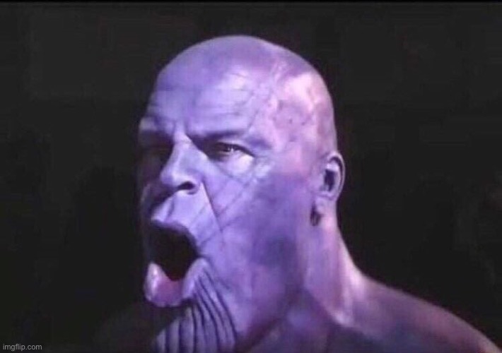 Poggers Thanos | image tagged in poggers thanos | made w/ Imgflip meme maker