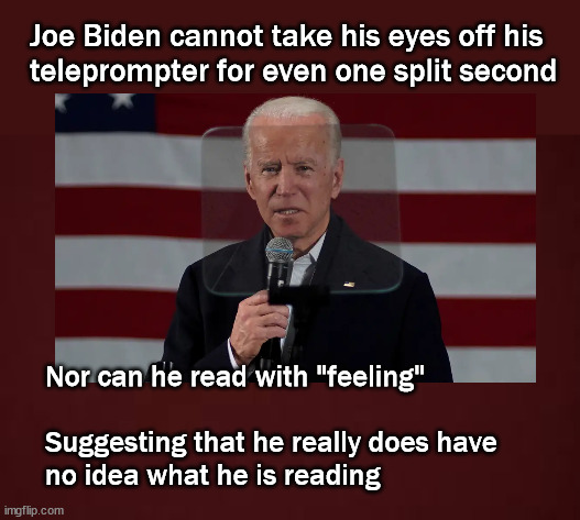 biden teleprompt