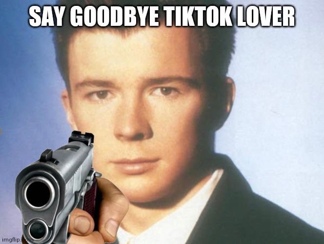 Lol TikTok Sucks | SAY GOODBYE TIKTOK LOVER | image tagged in you know the rules and so do i say goodbye | made w/ Imgflip meme maker