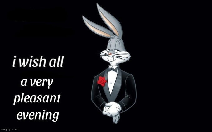 I wish all the X a very pleasant evening | image tagged in i wish all the x a very pleasant evening | made w/ Imgflip meme maker