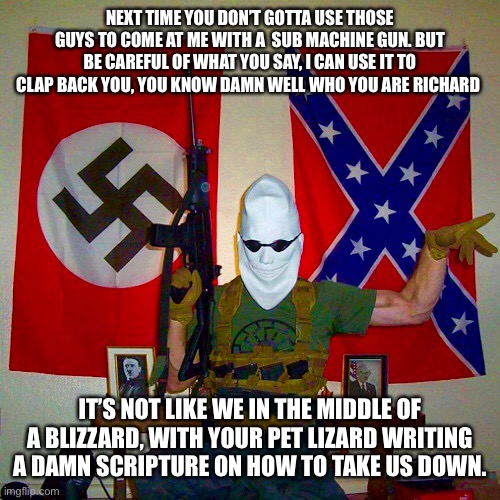 M00N_MAN.exe | NEXT TIME YOU DON’T GOTTA USE THOSE GUYS TO COME AT ME WITH A  SUB MACHINE GUN. BUT BE CAREFUL OF WHAT YOU SAY, I CAN USE IT TO CLAP BACK YO | image tagged in m00n_man exe | made w/ Imgflip meme maker