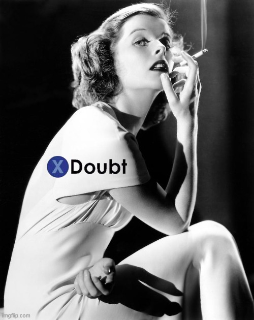 X doubt Katharine Hepburn 1930s Blank Meme Template