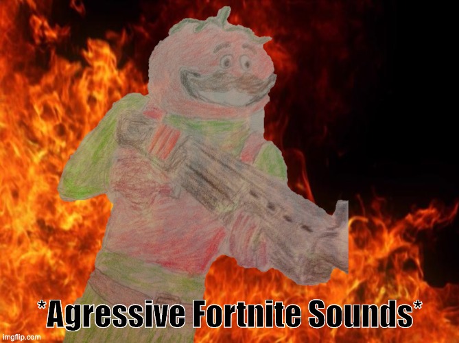 Agressive Fortnite Sounds | image tagged in agressive fortnite sounds | made w/ Imgflip meme maker