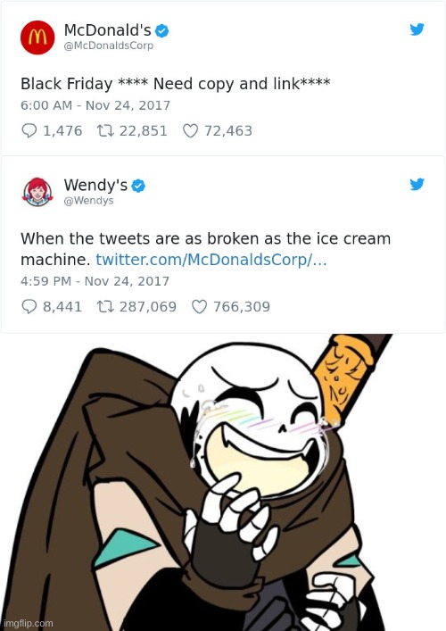 rekt. | image tagged in memes,funny,twitter,wendy's,roasted | made w/ Imgflip meme maker