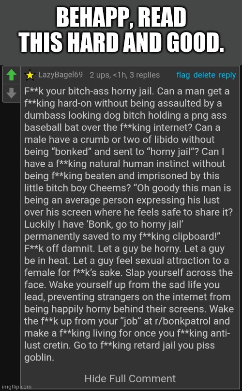 i've actually used this template quite often. it's useful. | BEHAPP, READ THIS HARD AND GOOD. | image tagged in let a guy be horny | made w/ Imgflip meme maker