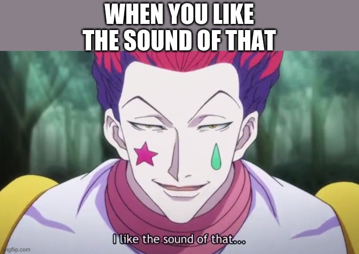 i like the sound of that | WHEN YOU LIKE THE SOUND OF THAT | image tagged in i like the sound of that | made w/ Imgflip meme maker