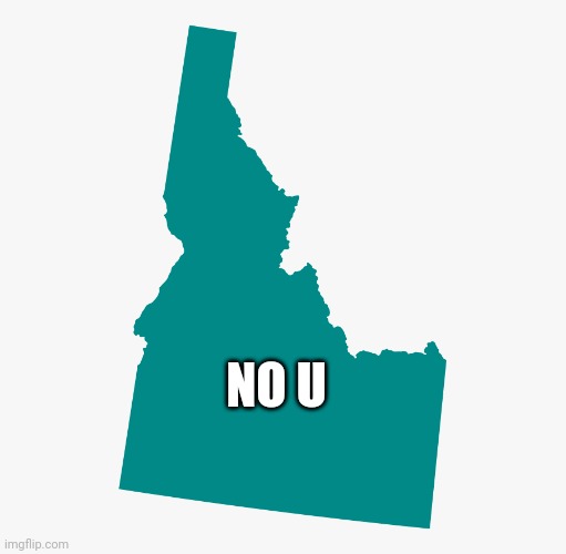 Well stated | NO U | image tagged in idaho,meme | made w/ Imgflip meme maker