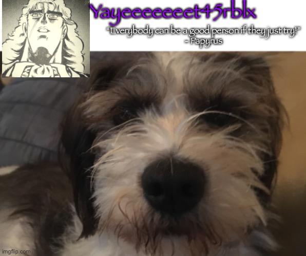 Yayeeeeeeet45rblx announcement Blank Meme Template