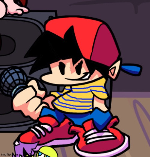 Haha Ness go beep | image tagged in ness but friday night funkin,friday night funkin,boyfriend,memes,ness,earthbound | made w/ Imgflip meme maker