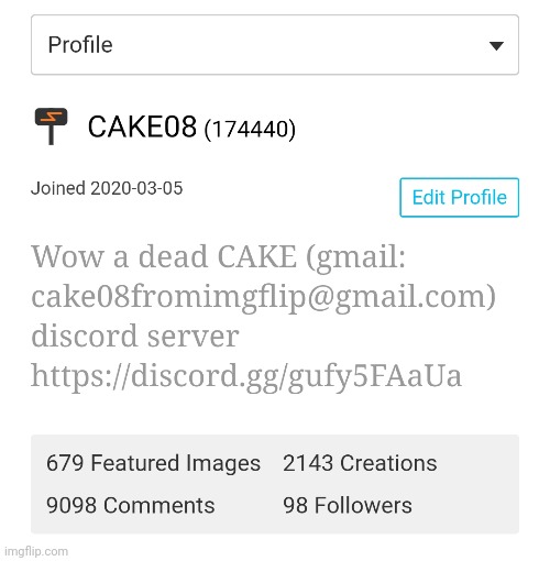 I changed my tagline to go with my last image (overbaked pt 2) | made w/ Imgflip meme maker