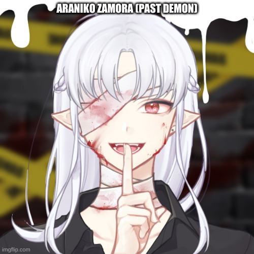 Demon Slayer OC | ARANIKO ZAMORA (PAST DEMON) | made w/ Imgflip meme maker