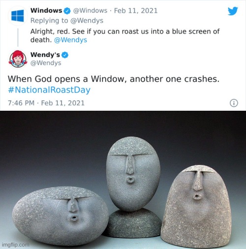 rekt. | image tagged in memes,funny,twitter,roasted,wendy's | made w/ Imgflip meme maker