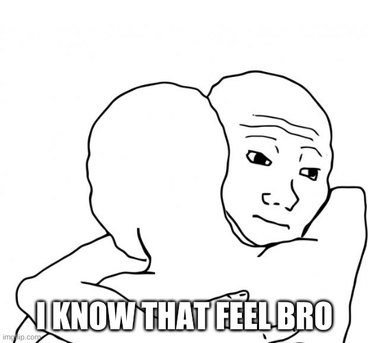 I Know That Feel Bro Meme | I KNOW THAT FEEL BRO | image tagged in memes,i know that feel bro | made w/ Imgflip meme maker