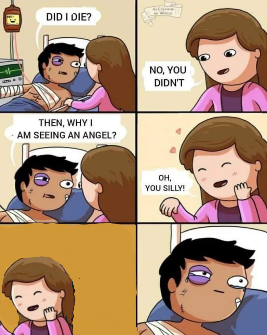 High Quality Why am i seeing an angel Blank Meme Template