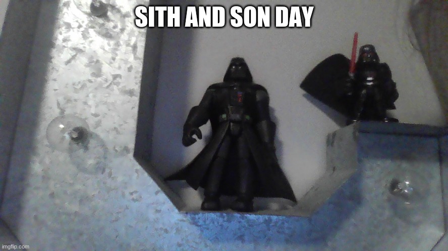 fathers day i guss also this is not cannon | SITH AND SON DAY | image tagged in fathers day | made w/ Imgflip meme maker
