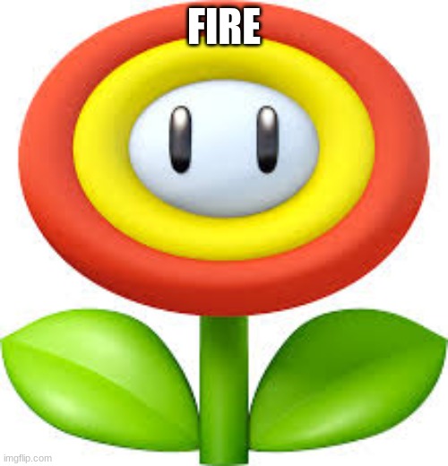 FIRE! | FIRE | image tagged in fireflower | made w/ Imgflip meme maker