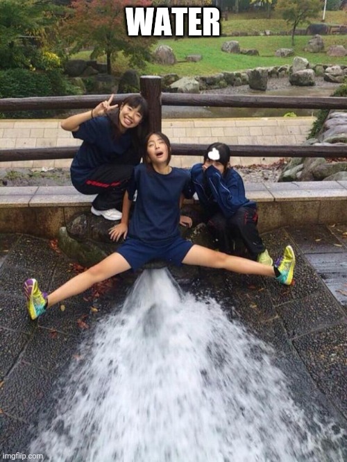 Excited Girls | WATER | image tagged in excited girls | made w/ Imgflip meme maker