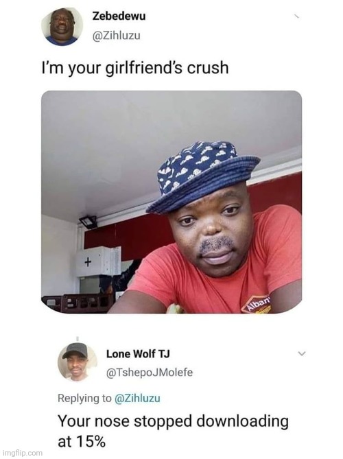 Mod note: I think it’s 5 % | made w/ Imgflip meme maker