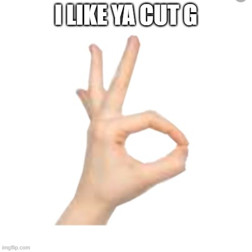 i like ya cut g | I LIKE YA CUT G | image tagged in i like ya cut g | made w/ Imgflip meme maker