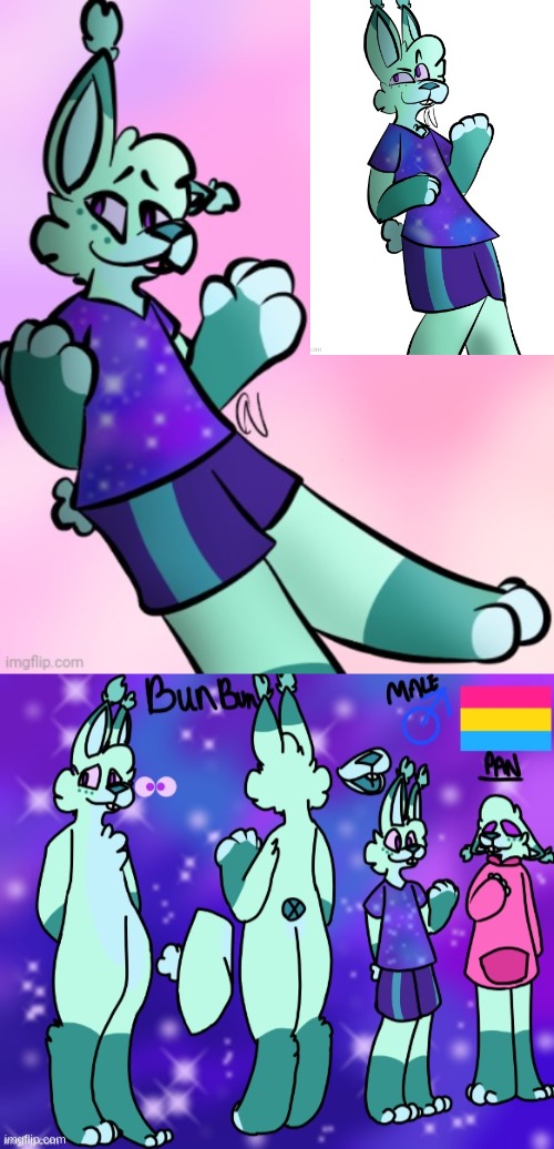 All the amazing art Watermelon_Boi has done of my OC... I love you Watermelon <3 | made w/ Imgflip meme maker