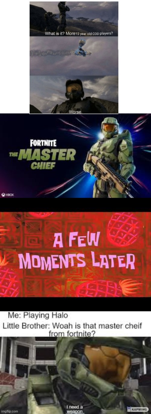 this is totally amazingly historricccalllyyy carrot | image tagged in halo,fortnite | made w/ Imgflip meme maker