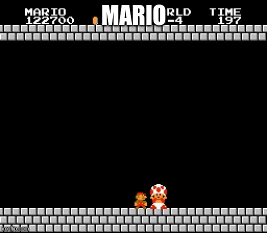 Thank You Mario | MARIO | image tagged in thank you mario | made w/ Imgflip meme maker