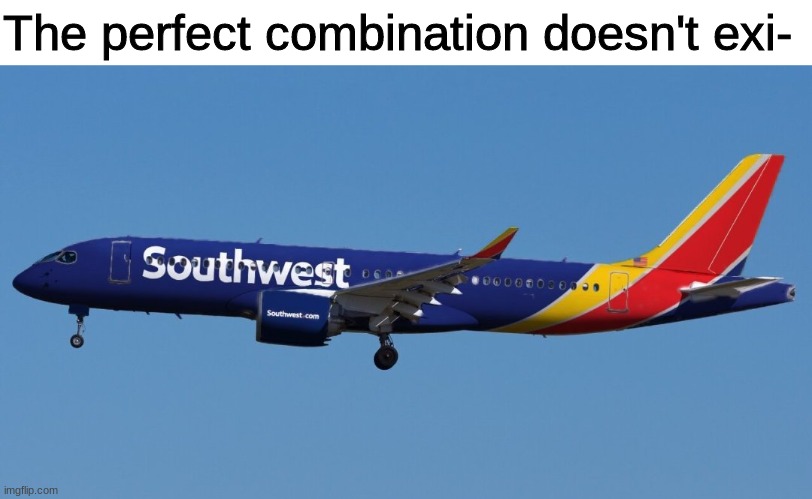 Perfect Combination | The perfect combination doesn't exi- | image tagged in aviation,perfect | made w/ Imgflip meme maker