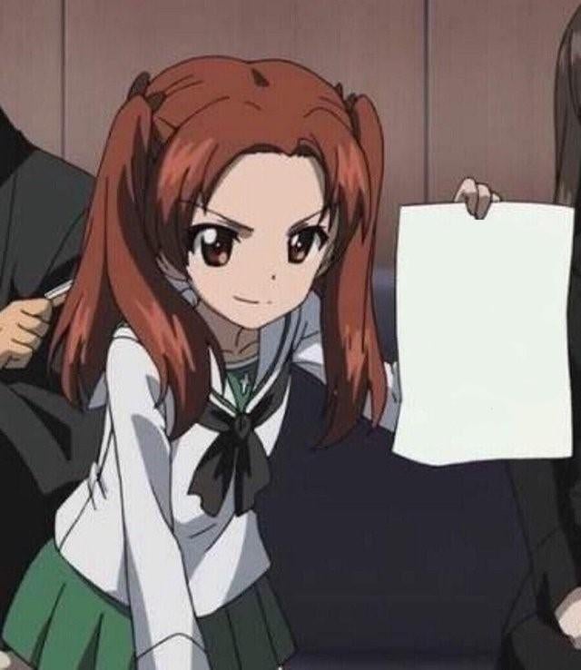 Anzu holding a sign Blank Meme Template