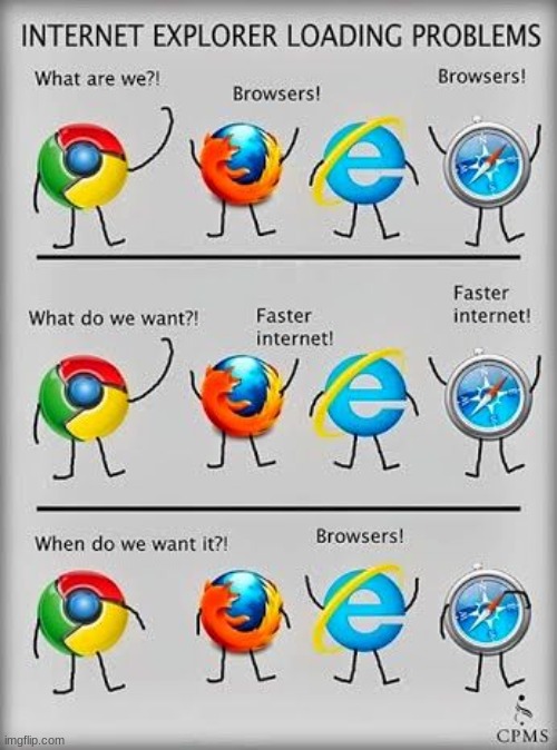 internet explorer slow memes