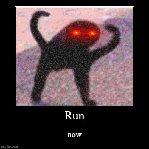 Run | image tagged in funny,demotivationals | made w/ Imgflip demotivational maker