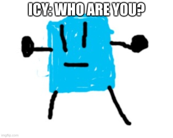 Icy | ICY: WHO ARE YOU? | image tagged in icy | made w/ Imgflip meme maker