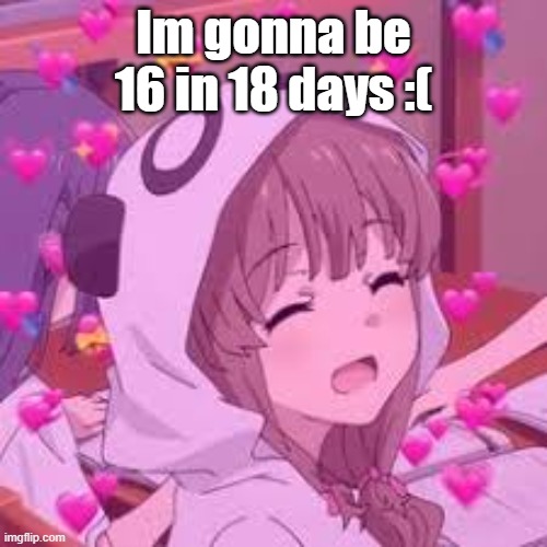*sad boi noises* | Im gonna be 16 in 18 days :( | made w/ Imgflip meme maker