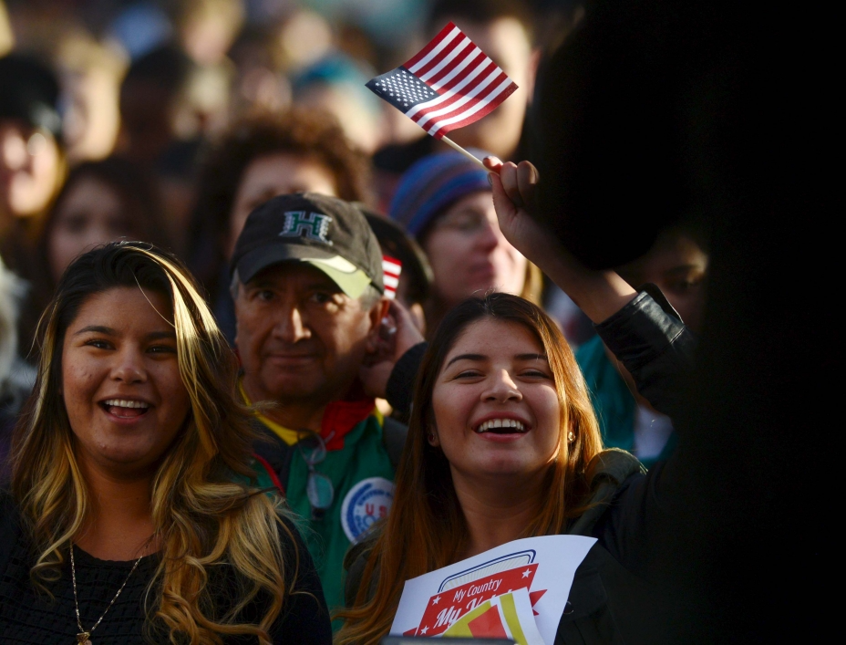 High Quality American Latinas US Flag Blank Meme Template