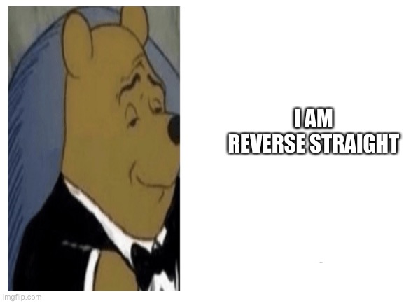 I AM REVERSE STRAIGHT | made w/ Imgflip meme maker