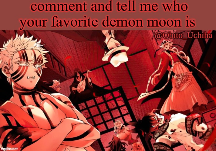 12 Demon Moons | comment and tell me who your favorite demon moon is | image tagged in 12 demon moons | made w/ Imgflip meme maker